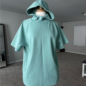Old Navy Active Mint Green Short Sleeves Hoodie